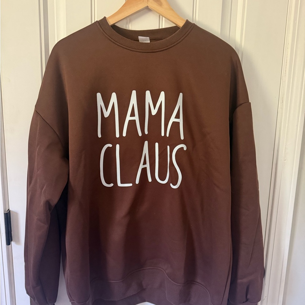 Brown 'Mama Claus' Sweater